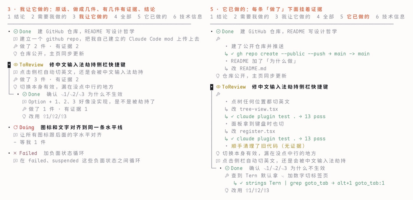 🗂 Outline Sidebar：Claude Code 会话大纲 Mod